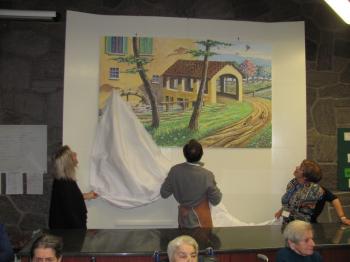 Inaugurazione quadro intitolato "Primavera"