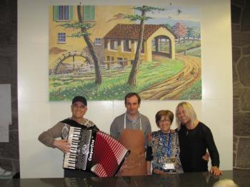 Inaugurazione quadro intitolato "Primavera"