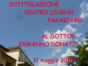 Intitolazione del Centro Diurno anno 2014